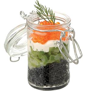 Банка 60мл с крышкой Matfer In Situ D=4,H=8см стекло, бугельный замок 532526 09100873