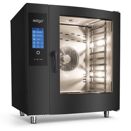 Пароконвектомат Retigo B1011I VISION II BLACK EDITION 10 уровн.GN1/1, инжектор, авт. мойка