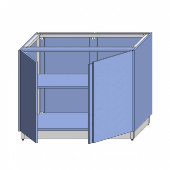 МОБ-Д 800х800х860 серия RD1 Каркас с обшивкой ЛДСП, двери, 2-е внутр.полки