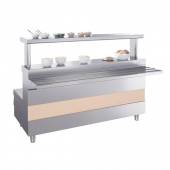 Мармит 1-х блюд 3-конф. М1-3.1500-02-О Atesy (Ривьера) (1500мм) с отверстием под полку