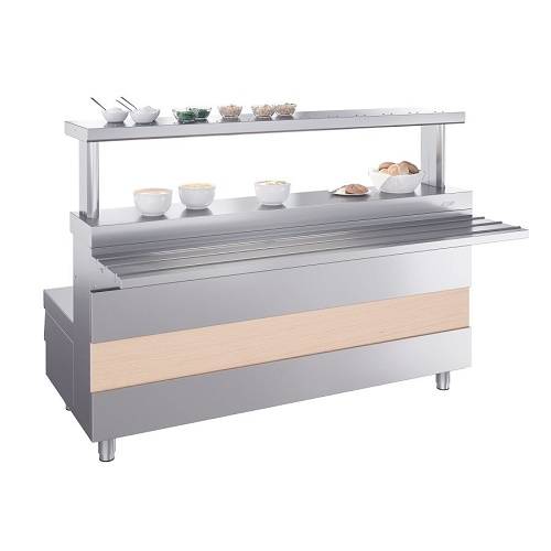 Мармит 1-х блюд 3-конф. М1-3.1500-02-О Atesy (Ривьера) (1500мм) с отверстием под полку