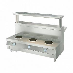 Мармит 1-х блюд 3-конф. М1-3.1500-02-О Atesy (Ривьера) (1500мм) с отверстием под полку