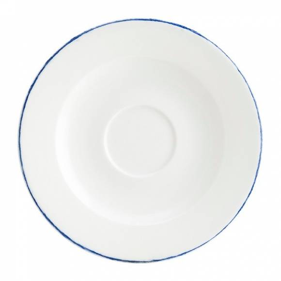 Блюдце 160 мм фарфор Rita Retro Bonna E101RIT01CT синий край