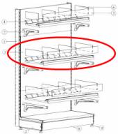 Комплект стекол для кондитерской полки 500х1200 МХМ Купец 5.550.023 Комплект стекол для кондитерской полки 500х1200 МХМ Купец 5.550.023