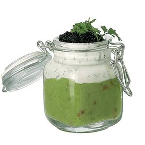 Банка 70мл с крышкой Matfer In Situ D=4,5,H=8см стекло, бугельный замок 532530  09100876