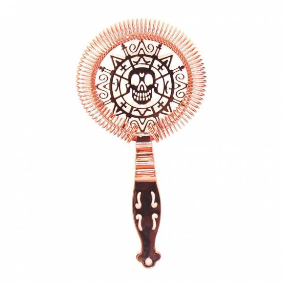 Стрейнер "Luxury Skull", нержавеющая сталь, l=19,3 см, d=10,3 см, P.L.- Barbossa CTSN0020-CP Стрейнер "Luxury Skull", нержавеющая сталь, l=19,3 см, d=10,3 см, P.L.- Barbossa CTSN0020-CP