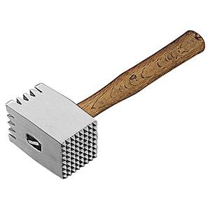 Молоток для отбивания мяса 32см алюминий Paderno ручка дерево 42508-00 04141107