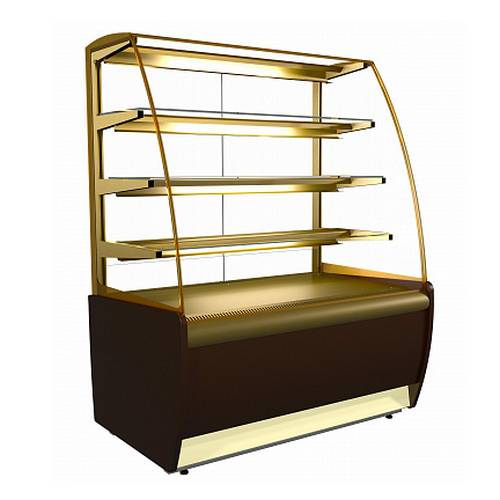 Витрина холодильная K70 VH 1,3-1 LIGHT Chocolate 0012-0109 (ВХСв - 1,3д Carboma для шоколада)