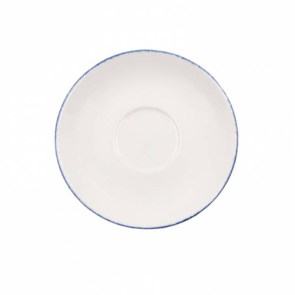 Блюдце 160 мм фарфор Gourmet Retro Bonna E101GRM01CT синий край b