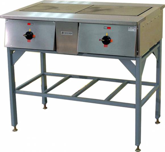 Плита электрическая 2 конф. ТулаТоргТехника ПЭ-0,24Н на подставке без жарочного шкафа 3Ф