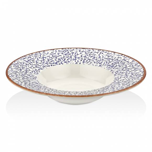 Тарелка для пасты,супа 400 мл 250мм фарфор Tinta Edera By Bone TN-ED-GT-25-CK /6/ Тарелка для пасты,супа 400 мл 250мм фарфор Tinta Edera By Bone TN-ED-GT-25-CK /6/