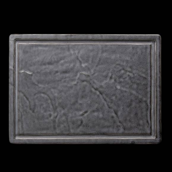 Блюдо прямоугольное плоское 335х240 мм Corone Urbano серый 10974cem