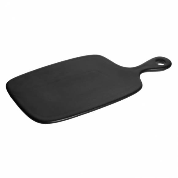 Блюдо для подачи 270х185х13мм, с ручкой черный "Corone Bushido" [24068] фк6500