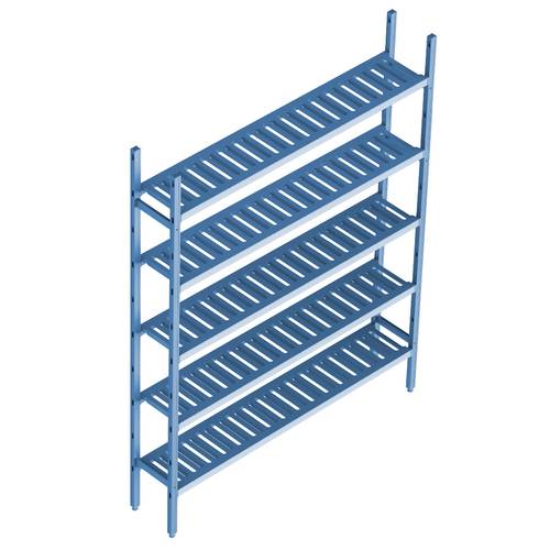 Cтеллажная система Polair LOAD.ME poly 5 ярусов 1700x300x1800 18AL.5PP30.17B