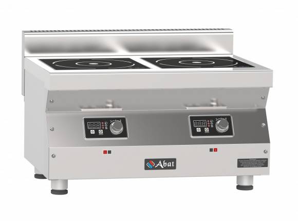Плита индукционная 2-х конфорочная Abat КИП-25Н-5,0 настольная серия 500