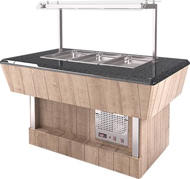 Прилавок нейтральный пристенный RN41SP ШС Capital 805x910x1380(830)мм