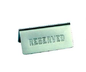 Табличка "Резерв" горизонт.нерж MGSteel SBTE1.