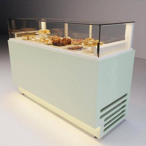 Витрина АЛЬБЕРТИНА PRO 1400 с охлаждаемым запасником (RAL 9010) Витрина АЛЬБЕРТИНА PRO 1400 с охлаждаемым запасником (RAL 9010)