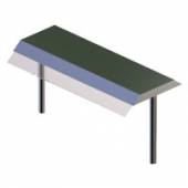 Полка настольная Gastrolux ПН-083/К стеклянный козырек Полка настольная Gastrolux ПН-083/К стеклянный козырек