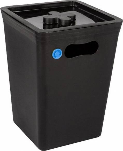 Бак для мусора 15 л 24,5*24,5*33,3 см. графит 65376
