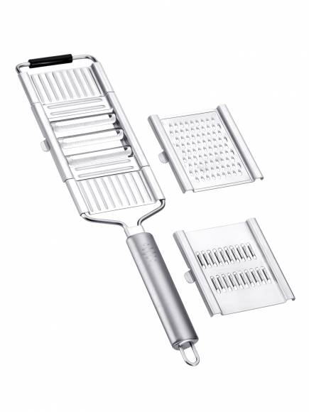 Терка с ручкой 35,5 см. раб. часть 165*8,4 см. со сменными насадками 77022 Терка с ручкой 35,5 см. раб. часть 165*8,4 см. со сменными насадками 77022