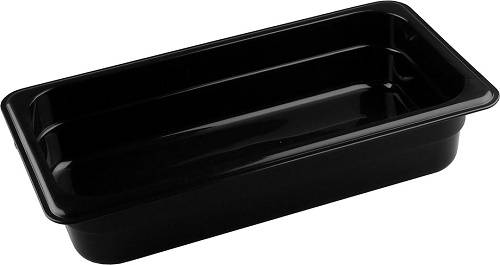 Гастроемкость GN1/3-65 п/п Рестола без крышки черная [422101013] 2,4л