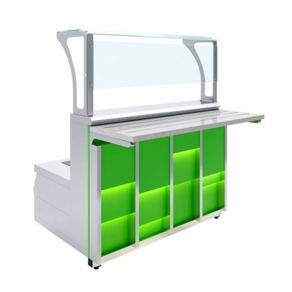 Мармит первых блюд 2-конфорочный индукционный Neon Luxstahl МПИ (С)-1200 Premium