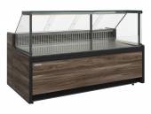 Витрина холодильная Полюс GC111 VM 2,0-1 (динамика) (1008 (Темный дуб)) без боковин