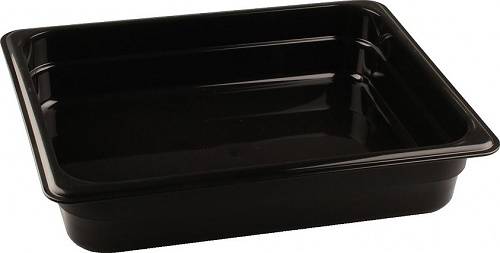 Гастроемкость GN1/2-65 п/п Рестола без крышки черная [422107413] 3,8л