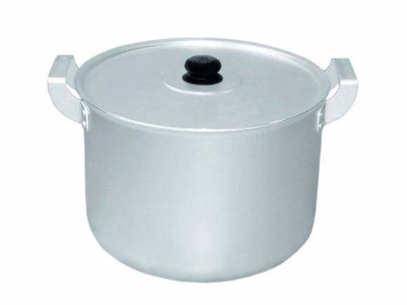 Кастрюля алюминиевая 10л цилиндр, с крышкой 14100 мт085 к03 /4/