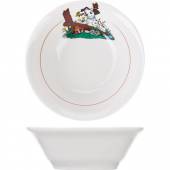 Салатник «Далматинцы»; фарфор; 360мл; белый 4С0498