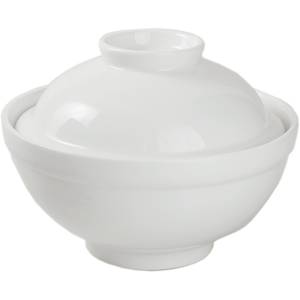 Мисосупница «Кунстверк» 600мл с крышкой фарфор белый A0109  03120236