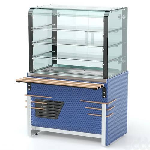 Витрина холодильная RС42A Case 1105х700х860(1700) мм