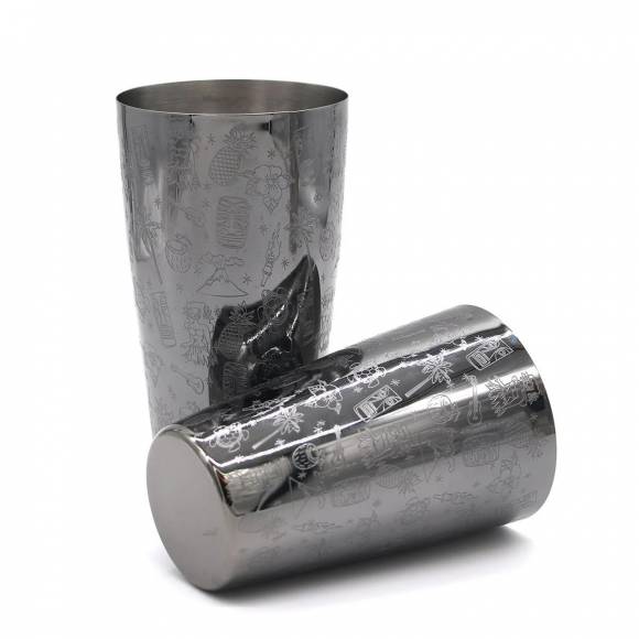 Стакан-шейкер смесительный Бостон 750мл черный P.L.- Barbossa CTSK0027-GMP Стакан-шейкер смесительный Бостон 750мл черный P.L.- Barbossa CTSK0027-GMP