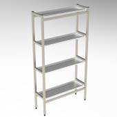 Стеллаж для сушки стаканов 4-х уровневый 700*300*1700 (НЕРЖ)