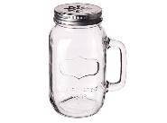 Банка c крышкой и ручкой для подачи коктейлей 1000мл P.L. 15с293 81200139 /12/