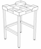 П Подставка  без полки и направляющих 900*800*850