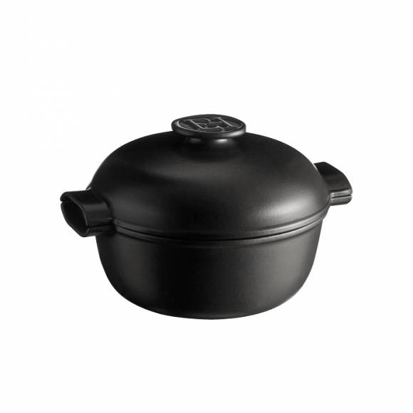 Кастрюля 4,0 л. d=27,0 см. h=20 см. с крышкой (индукция) графитовая керамика Emile Henry 776640