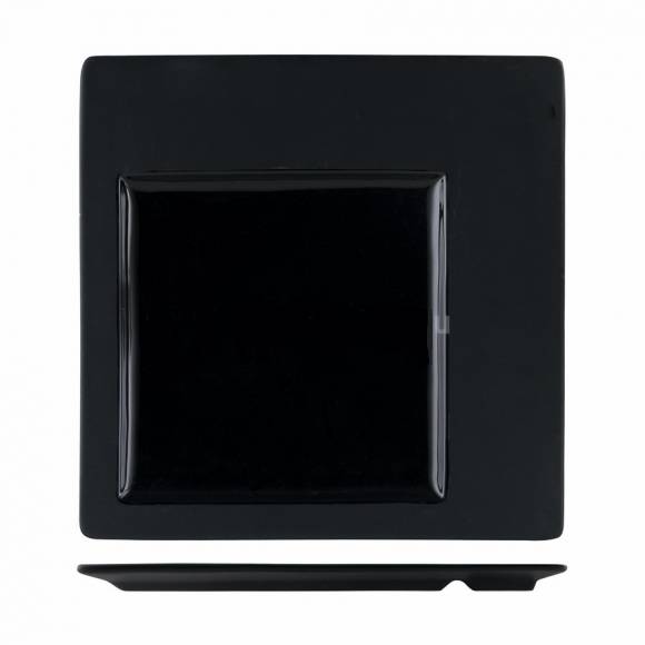Тарелка квадратная 300х300мм "Glossy-Black" P.L. F2695BY-12L 81200058 /3/