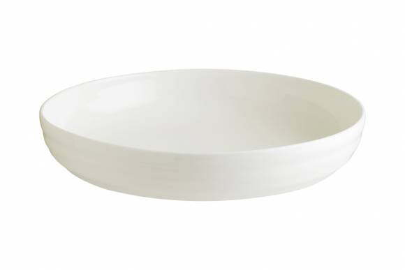Тарелка глубокая с бортом 1070 мл 220 мм Белый, форма Потт 2 Чойс Bonna POT22CK-2
