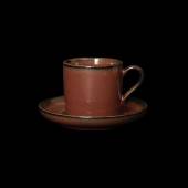 Кофейная пара 115мл Corone Carmen красная фк1821 Кофейная пара 115мл Corone Carmen красная фк1821