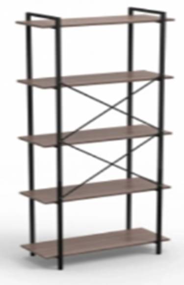 Стеллаж Loft 1950x790x360 5 полок (ясень темный шимо)