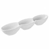 Менажница 3 отделения H=45 L=300 B=55мм «Кунстверк» A5955 /1/36/