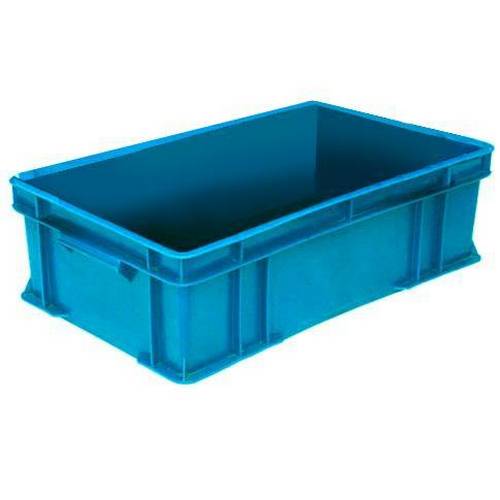 Ящик сплошной 590х360х180мм прямой синий 65070