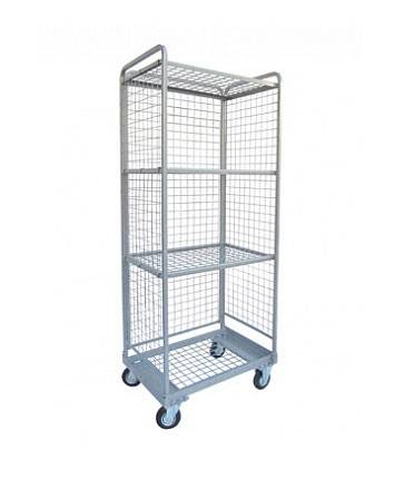 Тележка-стеллаж для белья ТБ12.8 ОЛДАК сетчатый, 3 полки, г/п 150кг Тележка-стеллаж для белья ТБ12.8 ОЛДАК сетчатый, 3 полки, г/п 150кг