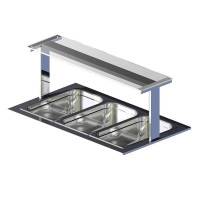 Полка настольная Gastrolux ПН-183/С стеклянная прямая