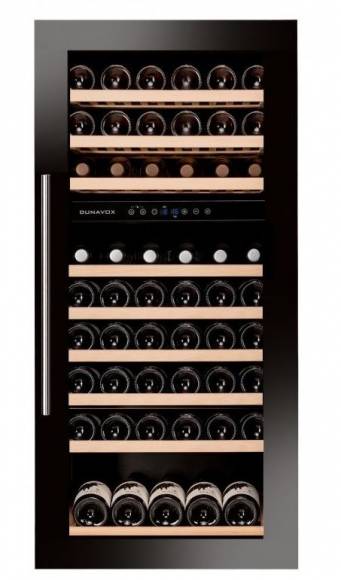 Винный шкаф компрессорный встариваемый DUNAVOX DAB-89.215DB 2 температурные зоны