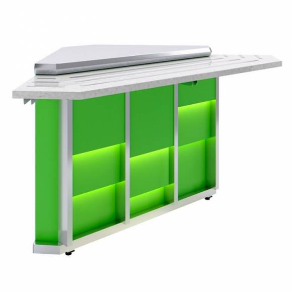 Модуль угловой наружный Neon Luxstahl УН-90 Premium (без направляющих) Модуль угловой наружный Neon Luxstahl УН-90 Premium (без направляющих)