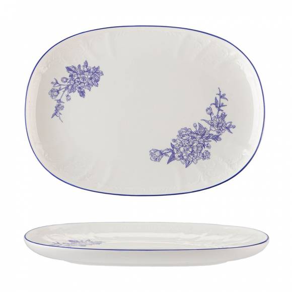 Блюдо овальное 30 см Sea Flower P.L. Proff Cuisine NY-YQA4767B-OP-M-12-ALCX3