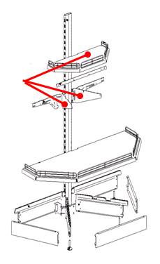 Комплект полки торцевой навесной 400 Н New МХМ Купец 